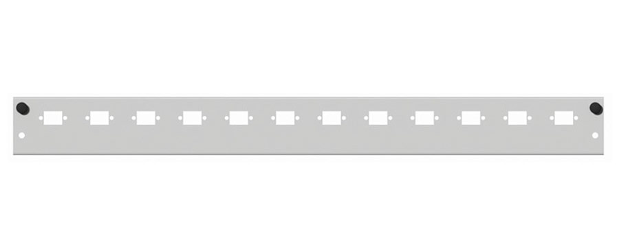 DaCe-Frontplatte 12xLC duplex, waagerecht für DaCe SSB1 und FSB1