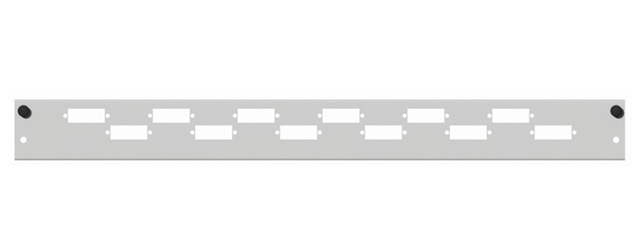 DaCe-Frontplatte 12xLC quad, waagerecht, versetzt für DaCe SSB1 und FSB1