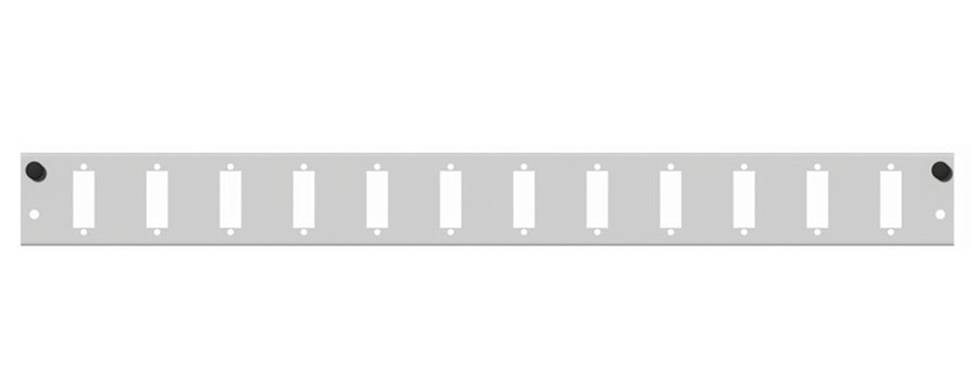 DaCe-Frontplatte 12xSC duplex, senkrecht für DaCe SSB1 und FSB1