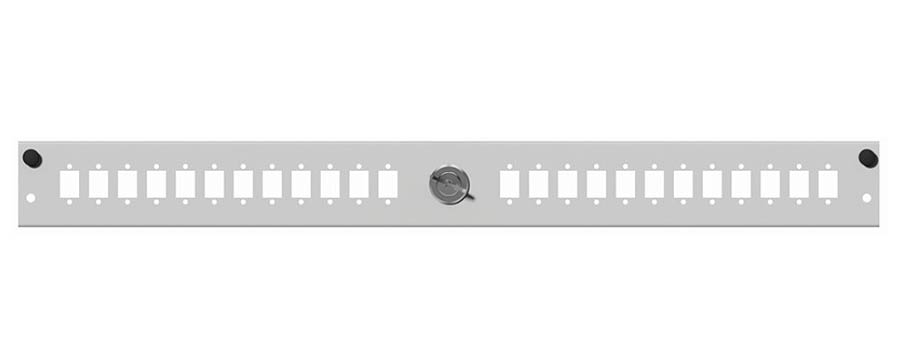 DaCe-Frontplatte 24xSC simplex, senkrecht, abschließbar für DaCe SSB1