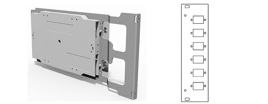 DaCe-Moduleinschub 6xSC simplex, 7TE