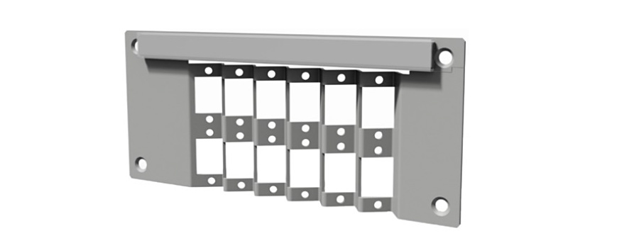 DaCe-Verteilerplatte 12xSC simplex versetzt HV12SCsxV